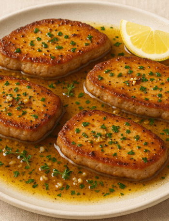 garlic butter pork chops