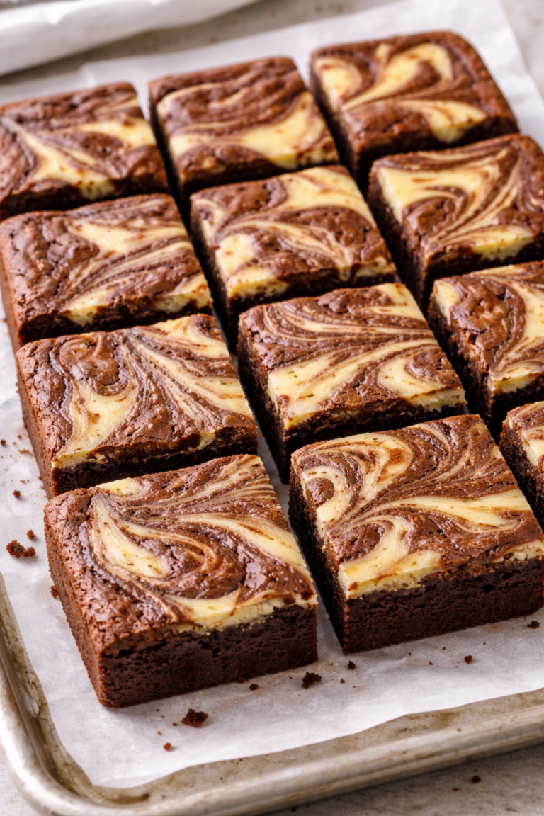 marble swirl brownies