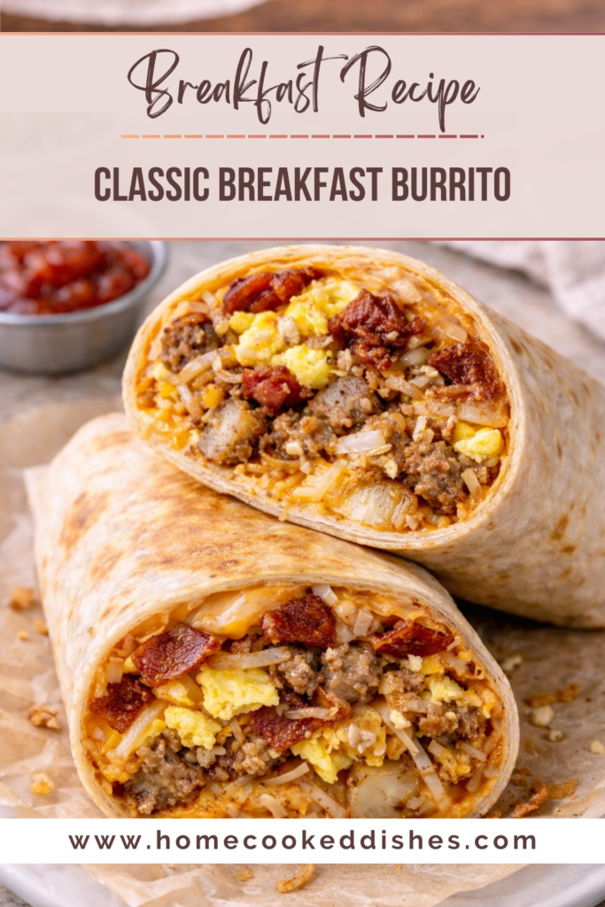classic breakfast burrito recipe photo