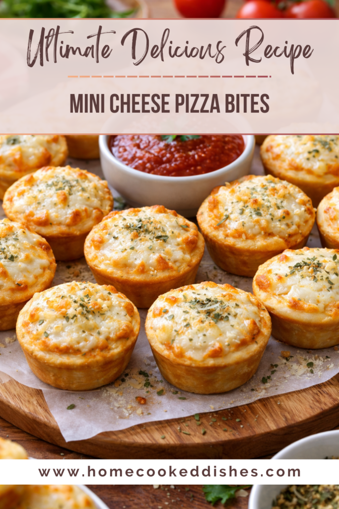 mini cheese pizza bites recipe