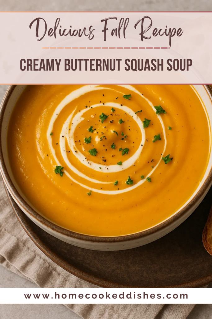 creamy butternut squash soup recipe