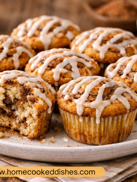 Cinnamon Roll Muffins recipe