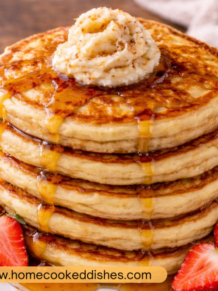 Fluffy buttermilk pancake pin png